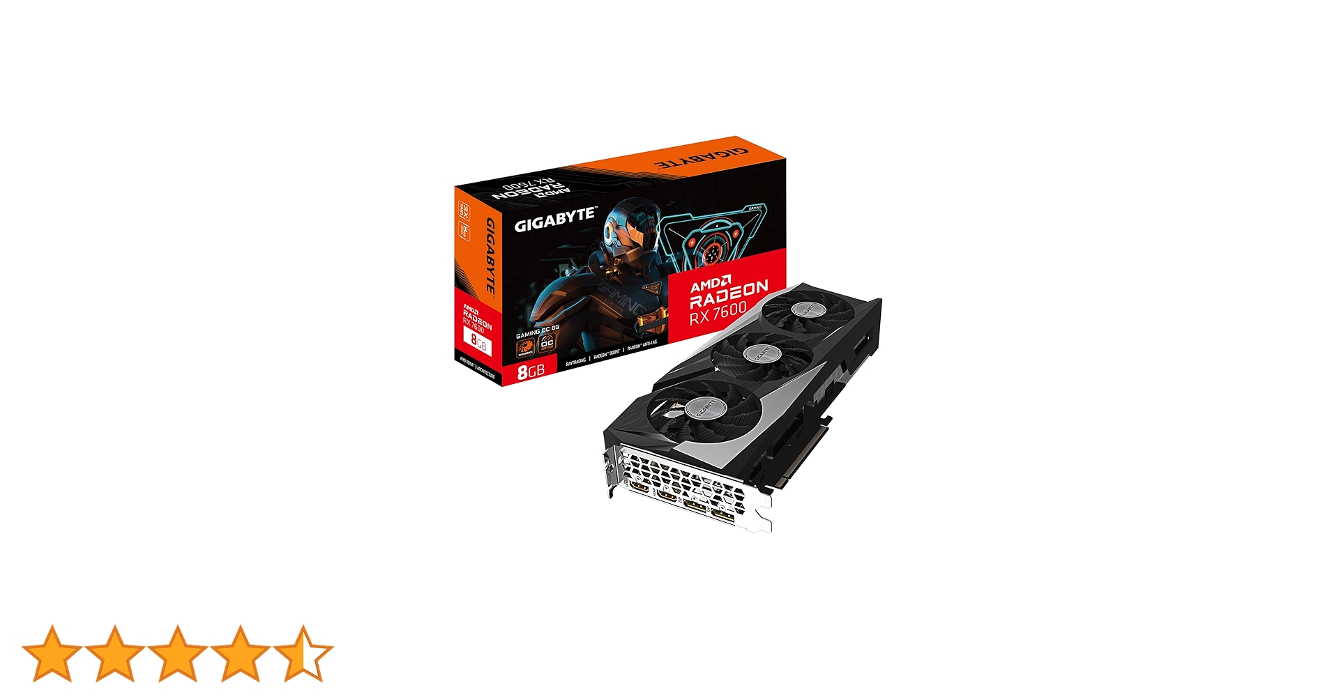 Amazon | GIGABYTE GV-R76GAMING OC-8GD Radeon RX 7600 Gaming OC 8G